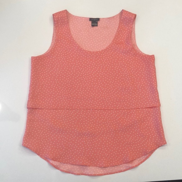 Ann Taylor Tops - Ann Taylor blouse pink  white size small